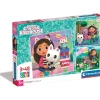 Clementoni - Puzle Gabbys Dollshouse 3x48 Piezas ㅤ