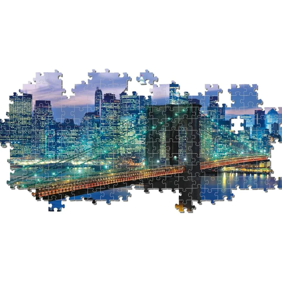 Clementoni - Puzzle 1000 piezas Panorama - Puente de Brooklyn