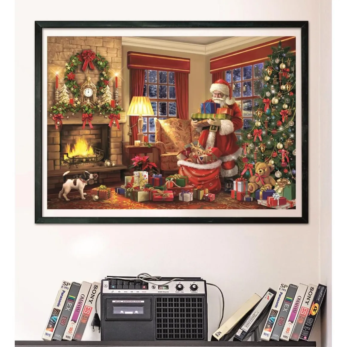 Clementoni - Puzzle 1000 piezas - Visita de Papá Noel