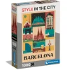 Clementoni - Puzzle 1000 piezas - Style in the City Barcelona