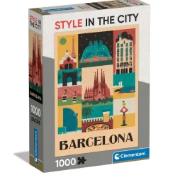 Clementoni - Puzzle 1000 piezas - Style in the City Barcelona