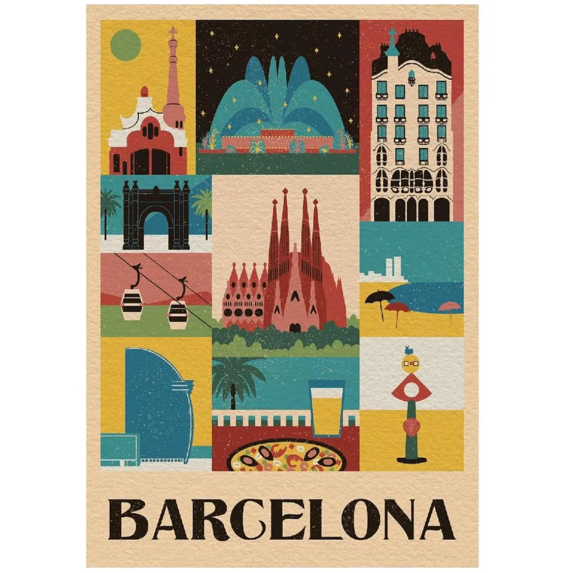 Clementoni - Puzzle 1000 piezas - Style in the City Barcelona