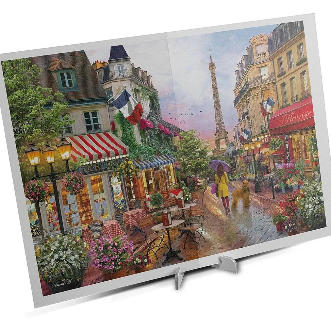 Clementoni - Puzzle 1000 piezas flores en Paris ㅤ