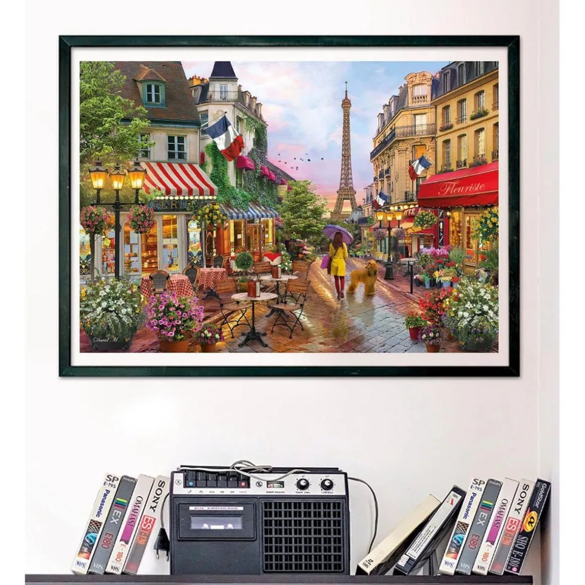 Clementoni - Puzzle 1000 piezas flores en Paris ㅤ