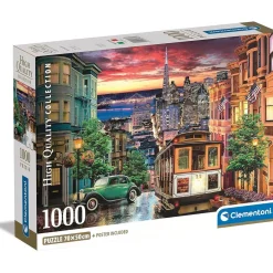 Clementoni - Puzzle de 1000 piezas de la colección San Francisco ㅤ