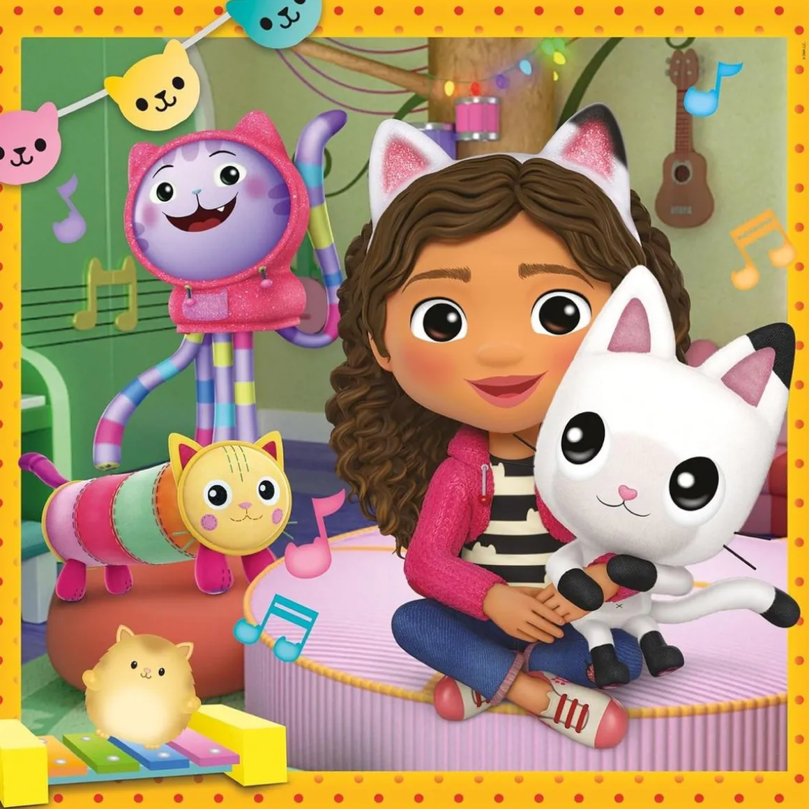 Clementoni - Puzzle Gabbys Dollshouse 3x48 ㅤ