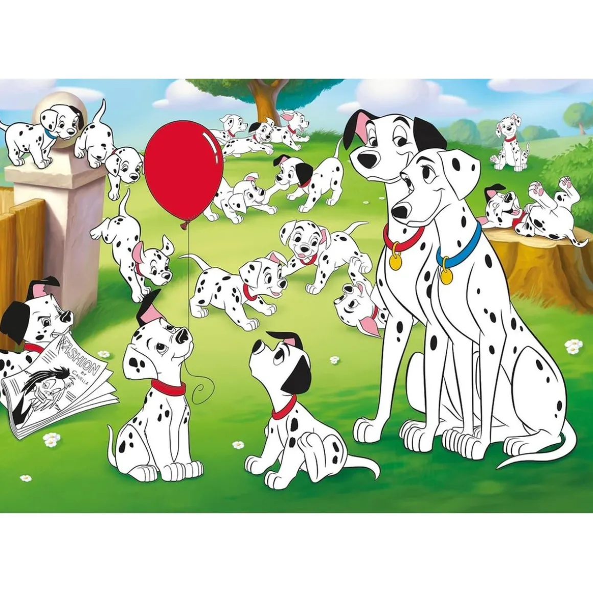 Clementoni - Puzzle infantil 24 piezas maxi Dálmatas 101 ㅤ