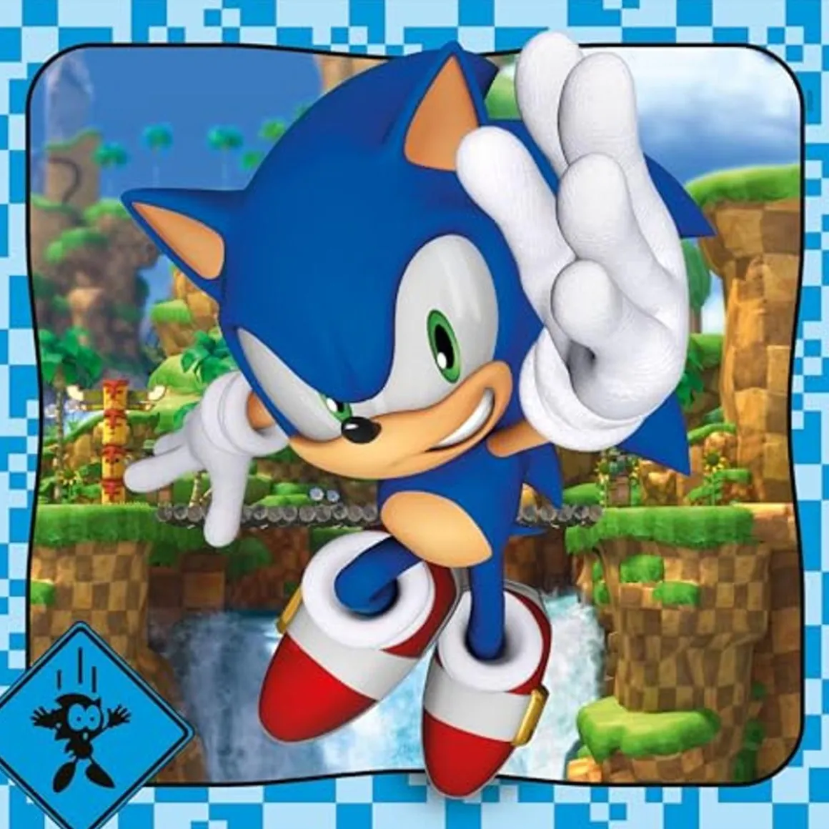 Clementoni - Puzzle Sonic Supercolor 3x48 Piezas ㅤ