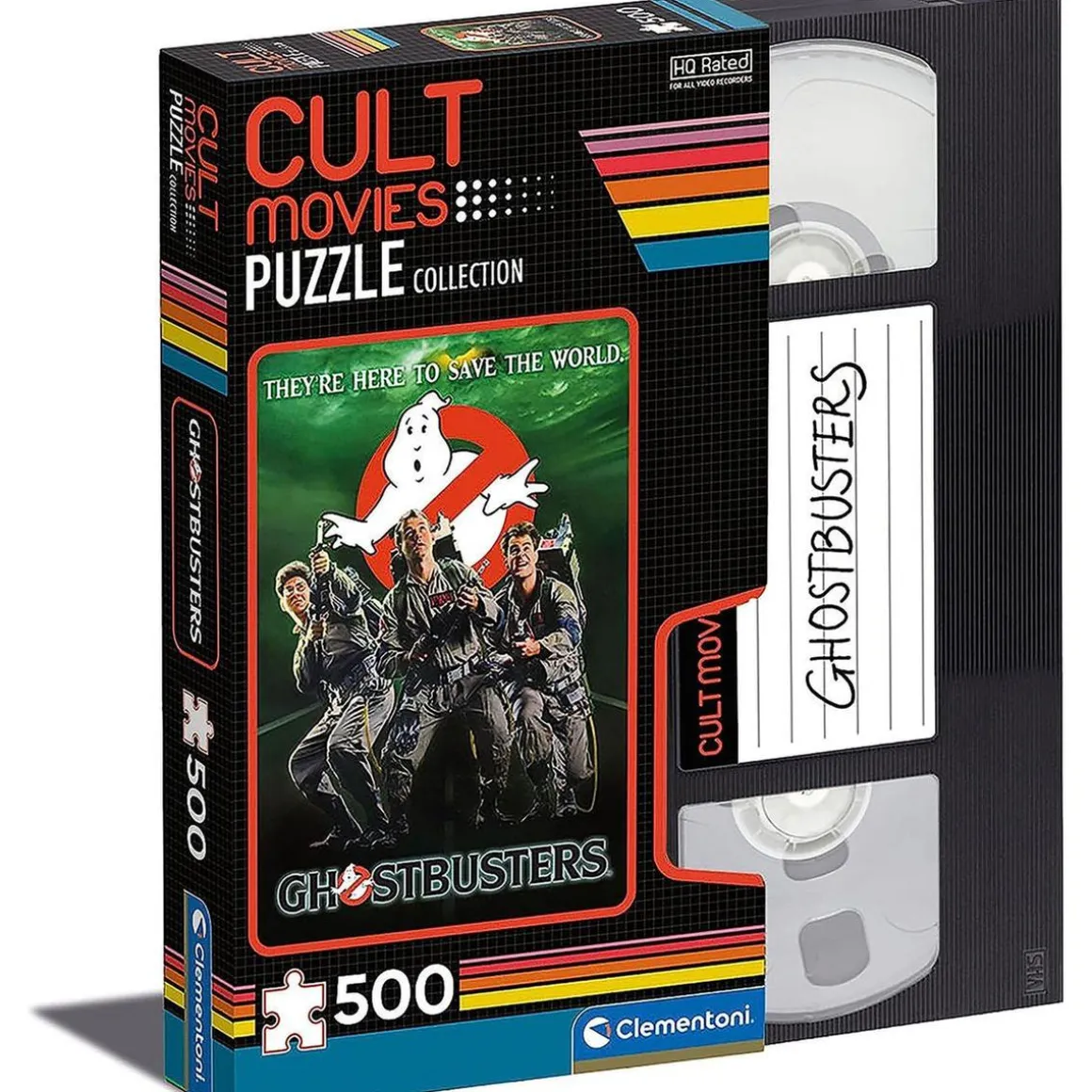 Clementoni - Rompecabezas de películas de culto Ghostbusters de 500 piezas ㅤ
