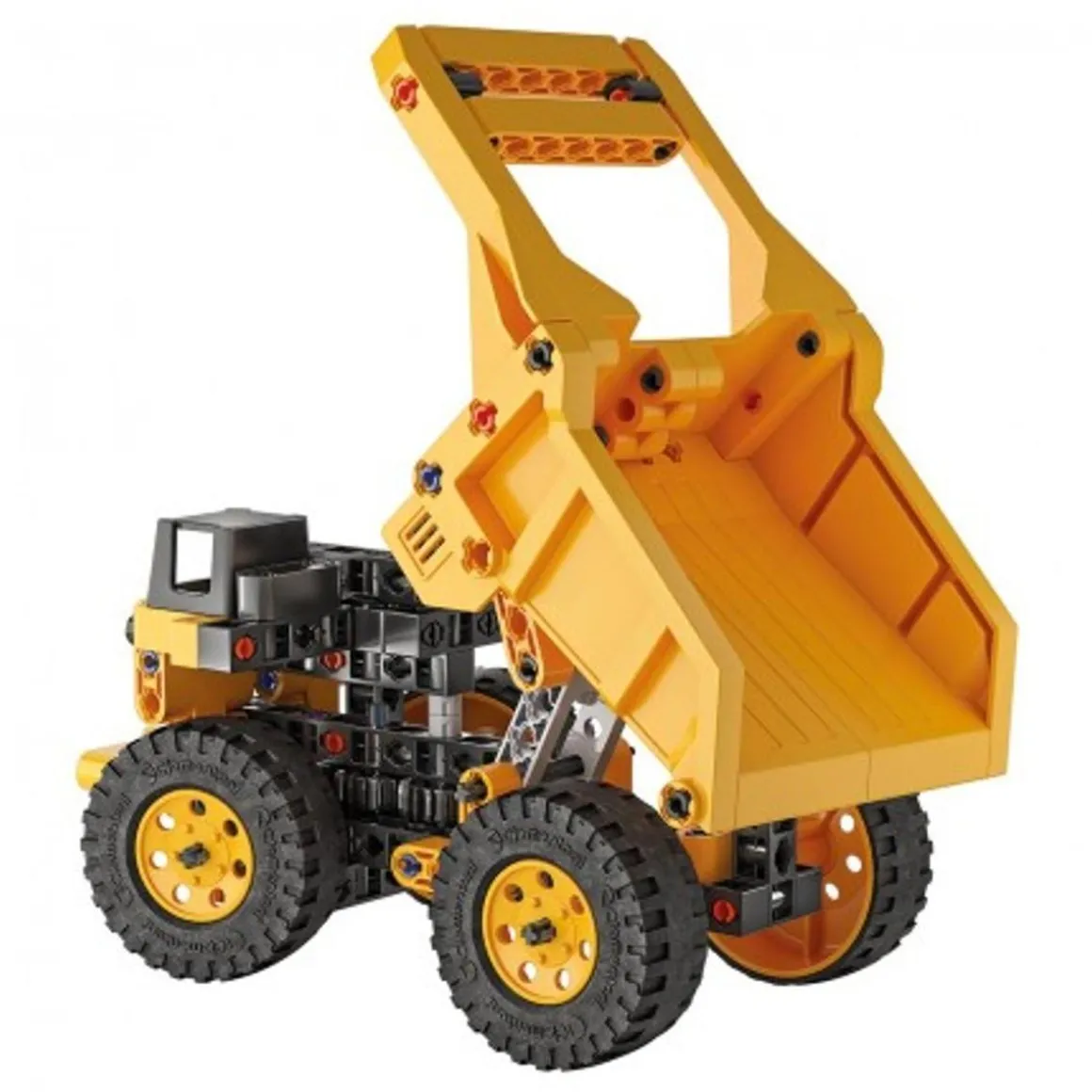 Clementoni - Set de construcción Mechanics Camión minero con instrucciones en App ㅤ