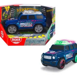 Coche de juguete con luces intermitentes, música y giros, incluye pilas ㅤ