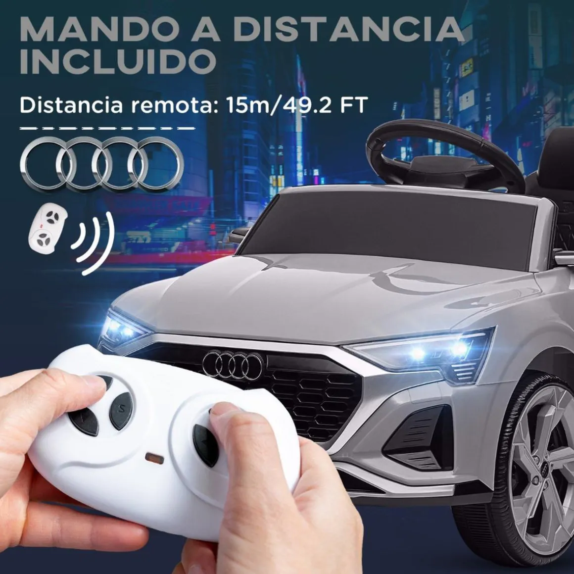 Coche Eléctrico Audi Q8 Etron Sportback 12V Gris