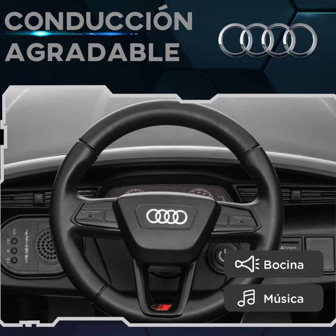 Coche Eléctrico Audi Q8 Etron Sportback 12V Gris