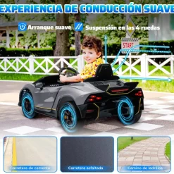 Coche eléctrico Lamborghini Autentica Gris