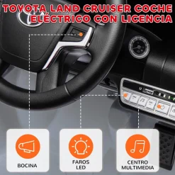 Coche eléctrico Toyota LAND CRUISER Gris