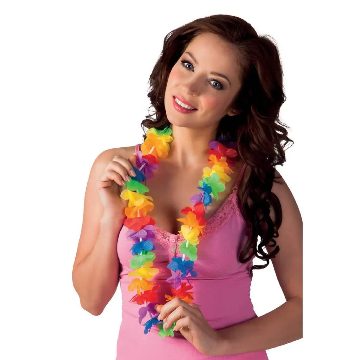 Collar hawaiano de flores