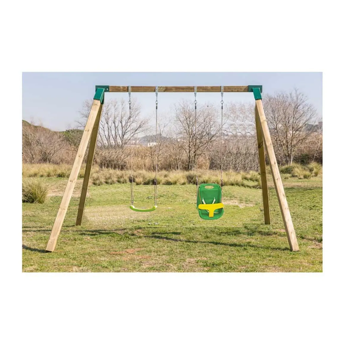 Columpio Madera Karai Junior con asiento para bebé