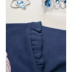 Conjunto jogging de niña azul y rosa