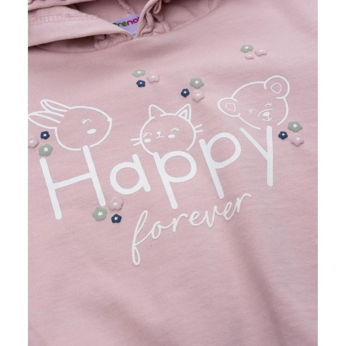 Conjunto jogging niña rosa "happy forever"