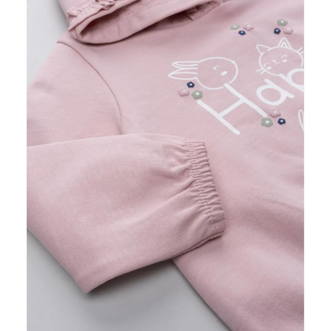 Conjunto jogging niña rosa "happy forever"