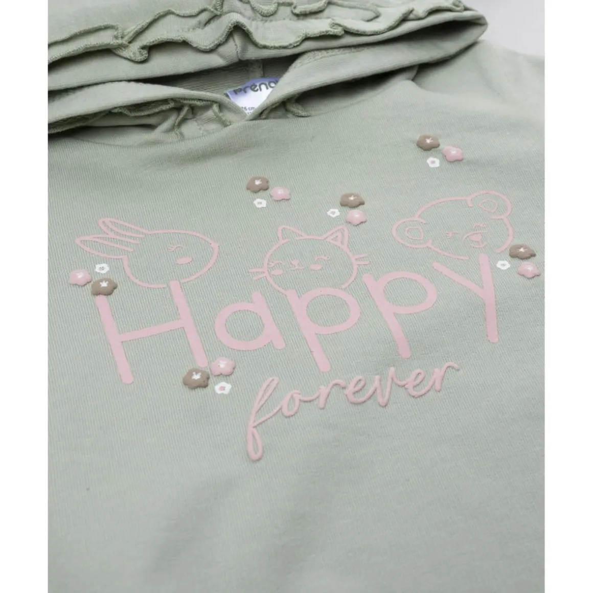 Conjunto jogging niña verde "Happy"