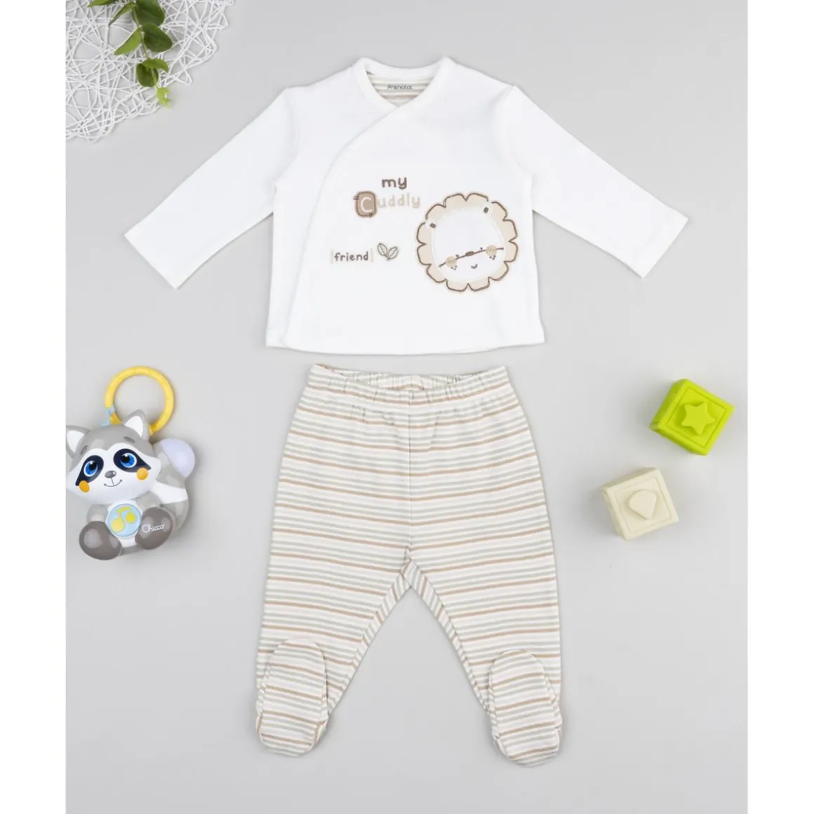 Conjunto leoncito beige