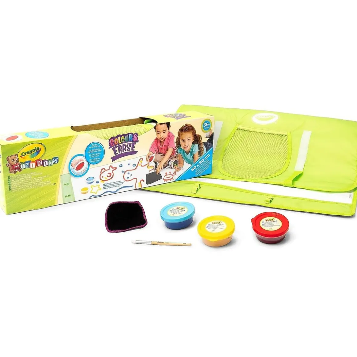 Crayola - Alfombra reutilizable para pintar con témperas lavables ㅤ