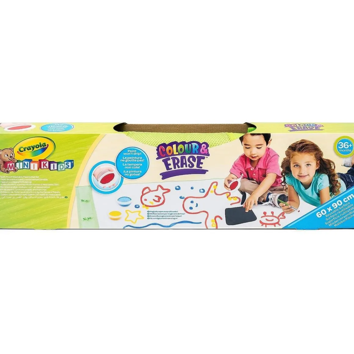 Crayola - Alfombra reutilizable para pintar con témperas lavables ㅤ