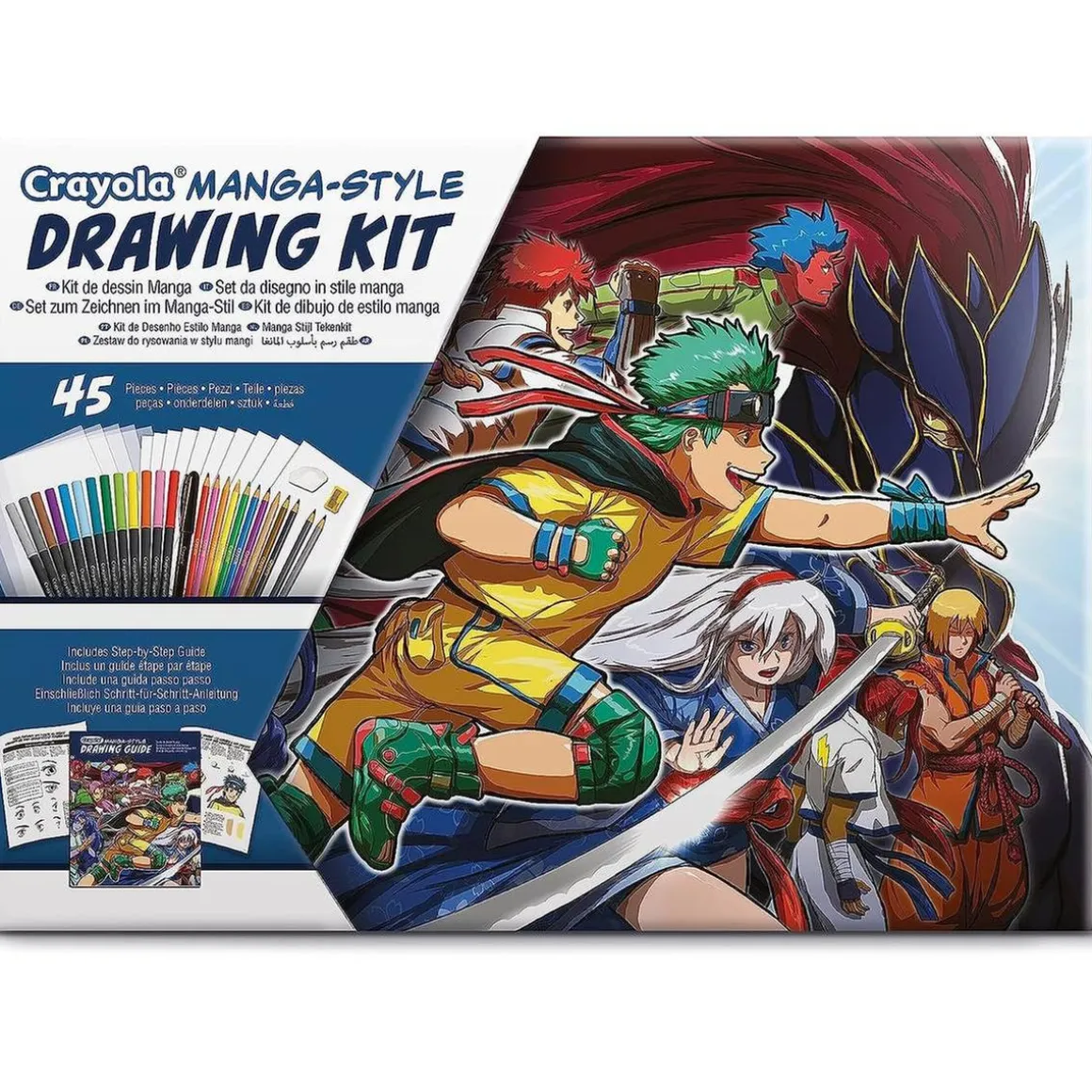 Crayola - Kit de dibujo Manga con 45 piezas, actividad creativa y regalo ㅤ