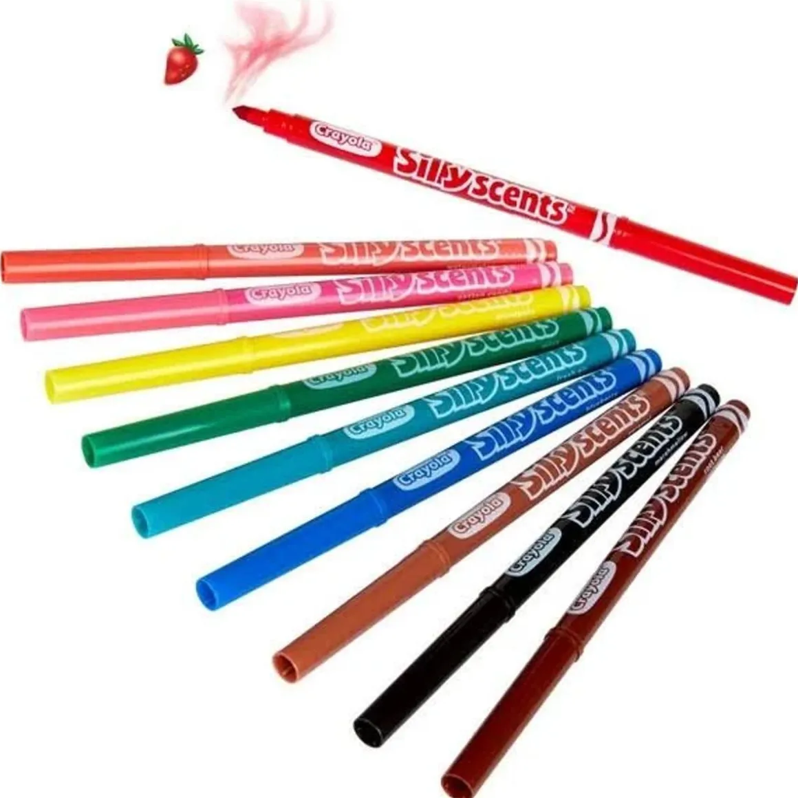 Crayola - Rotuladores lavables multicolor, set de 10 unidades ㅤ