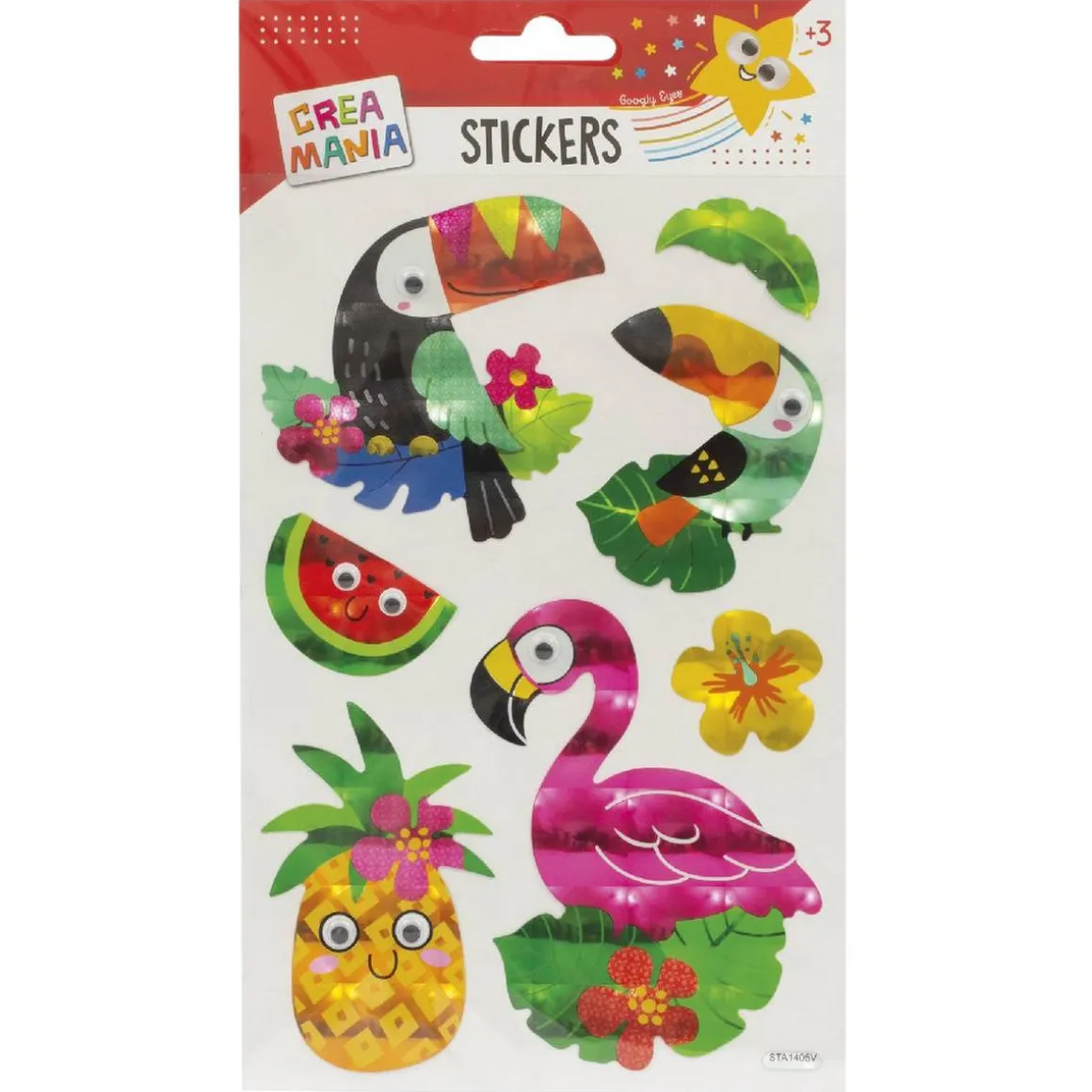 Creamania - Pegatinas Animales ojos divertidos (varios modelos)