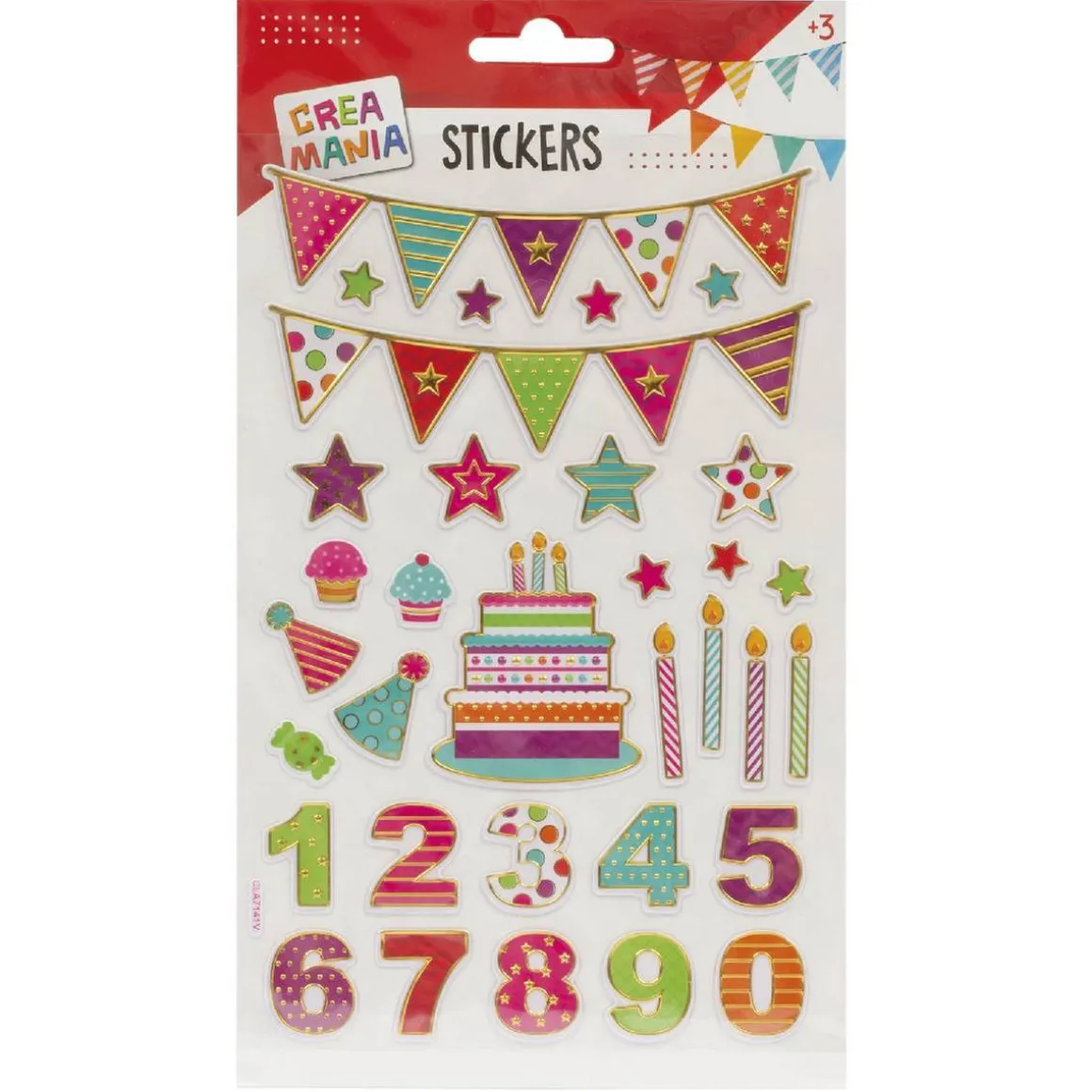 Creamania - Pegatinas Fiesta Letras/Números (varios modelos)