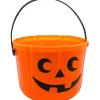 Cubo de almacenamiento de calabaza, altura 14 cm, diámetro 18 cm
