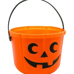 Cubo de almacenamiento de calabaza, altura 14 cm, diámetro 18 cm