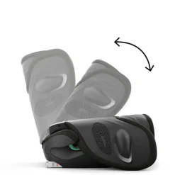 Cybex - Silla auto Solution G2 i-Fix Plus (100-150 cm) Moon Black