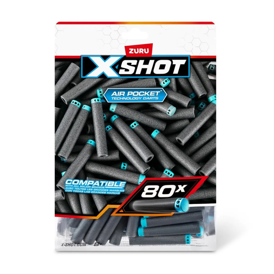 Dardos de recarga lanzador X-Shot 80 piexas