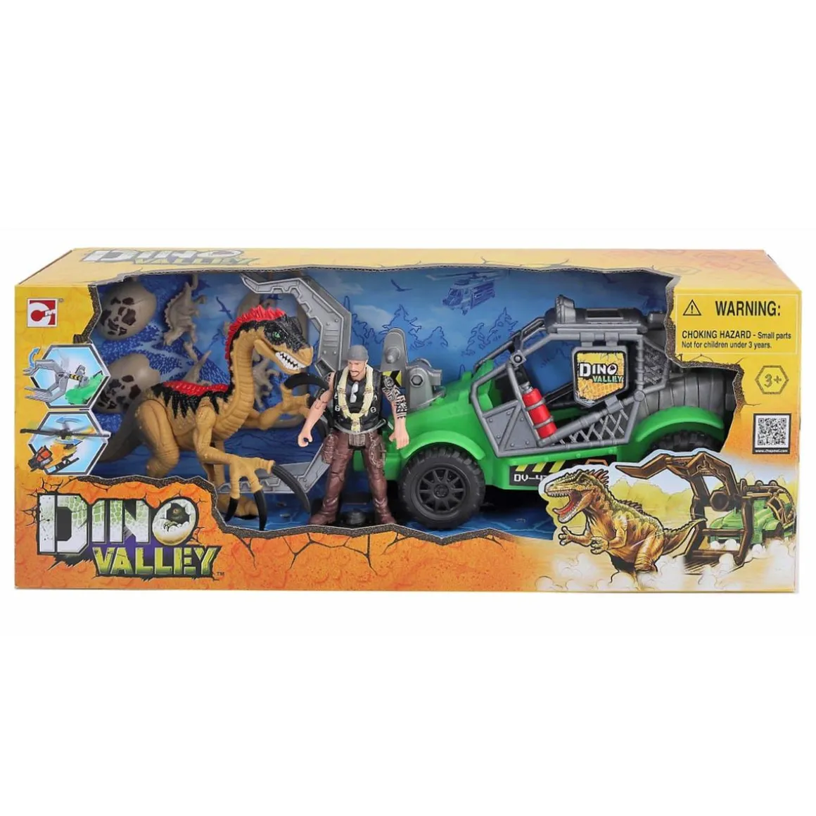 Dino Valley - Playset con vehículo