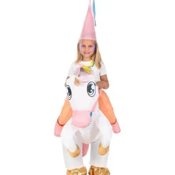 Disfraz a hombros de unicornio hinchable para niños Talla única