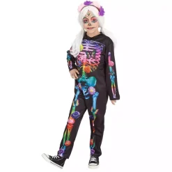 Disfraz Catrina Happy Flower Talla XXS (3-4 años)