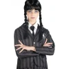 Disfraz Ciao de miércoles Addams, color negro y gris, 140cm ㅤ