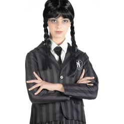 Disfraz Ciao de miércoles Addams, color negro y gris, 140cm ㅤ