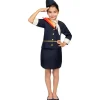 Disfraz de azafata de vuelo para niña 7-9 años