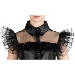 Disfraz de baile Rave'N Dance estilo Wednesday Addams, color negro, talla S ㅤ