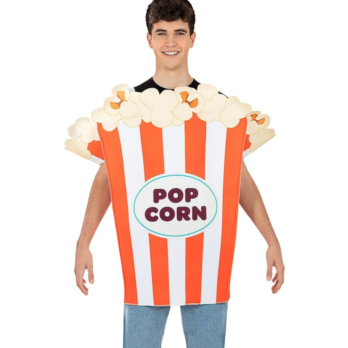 Disfraz de bolsa de palomitas para adulto Talla única