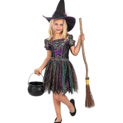 Disfraz de Bruja Glitter (3-4 años)