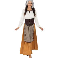 Disfraz de campesina medieval para mujer XL
