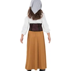 Disfraz de campesina medieval para niña 3-4 años
