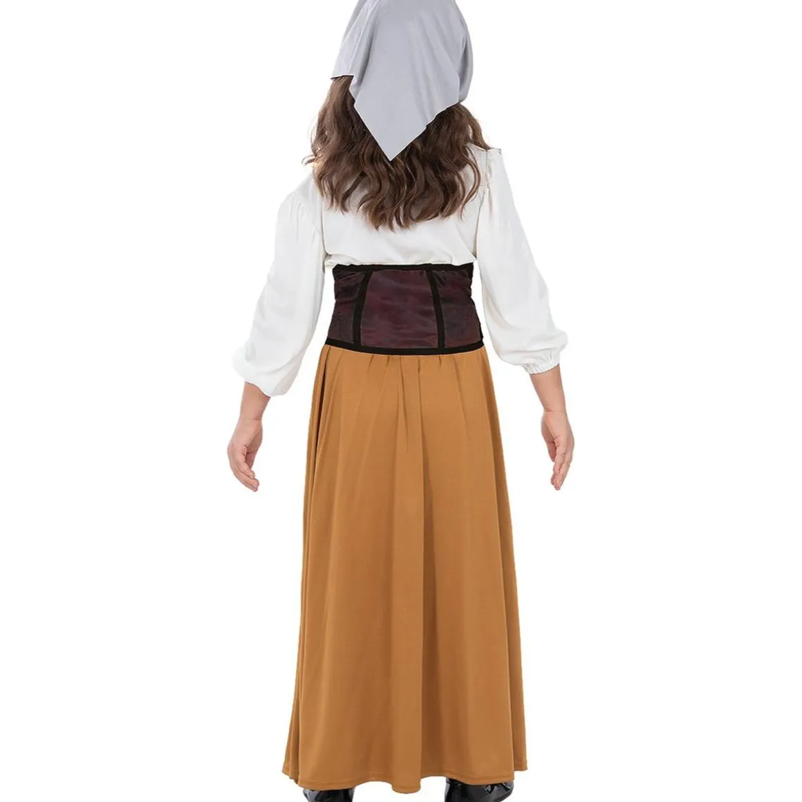 Disfraz de campesina medieval para niña 3-4 años