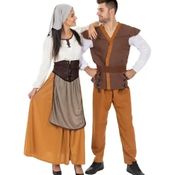 Disfraz de campesina medieval para mujer M