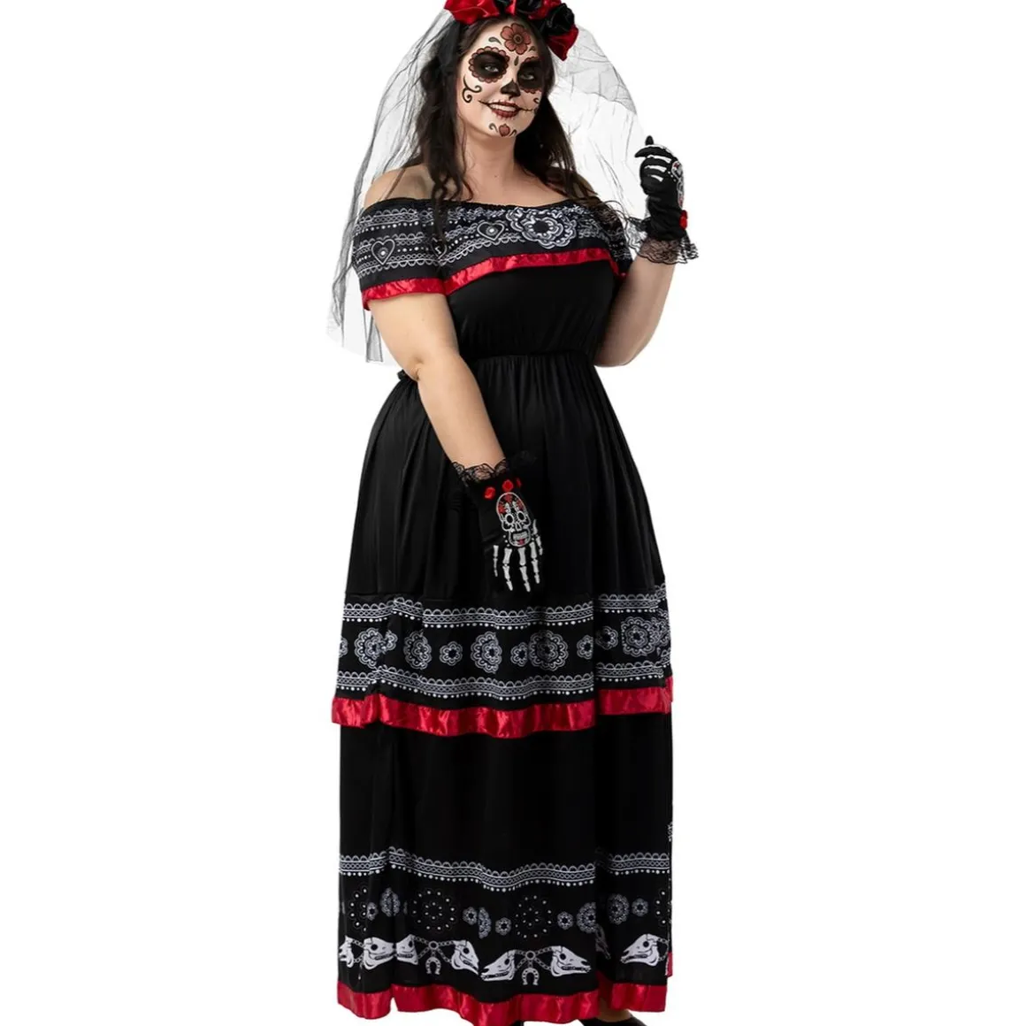 Disfraz de Catrina mujer XL